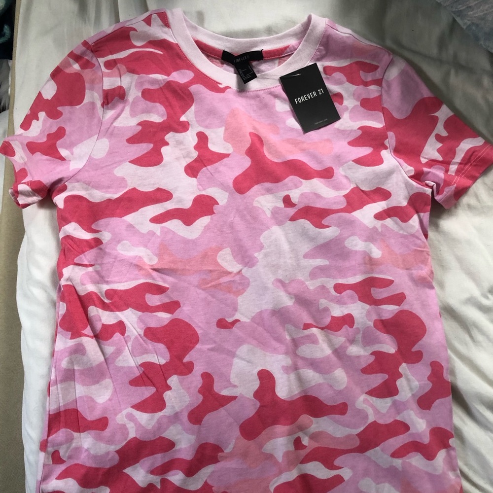 Pink Camo Forever 21 Shirt NWT